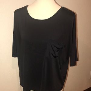 Unique black blouse